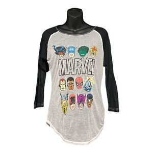 Marvel Comics Sheer Raglan Shirt Women’s XS
